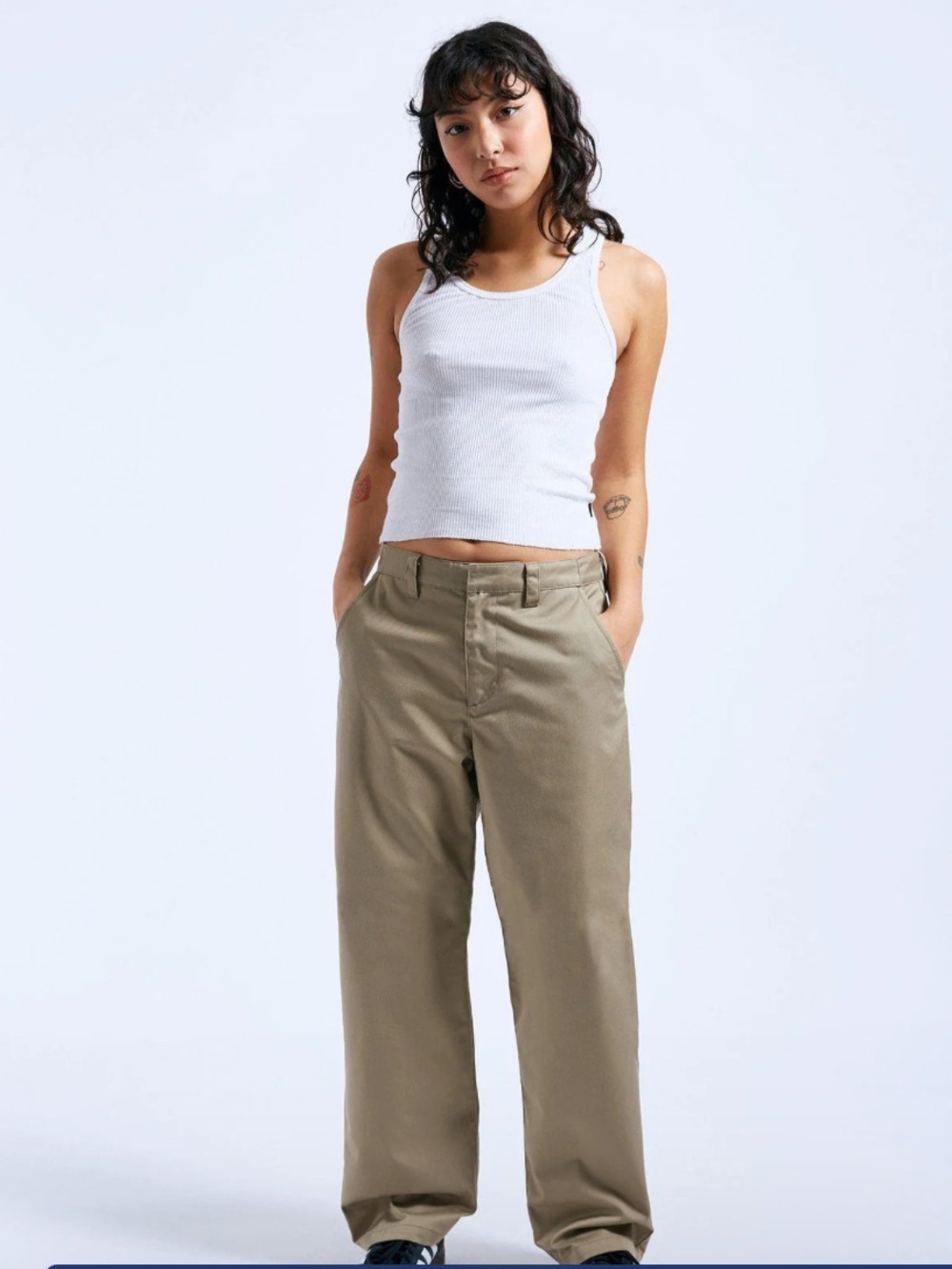 Dr. Denim Hill Pants - Khaki Women's Relaxed Trouser XL
